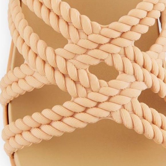 Melissa Cosmic Salinas Slide Sandal in Tan Size 9 - Picture 3 of 5